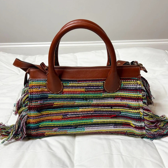 Chloé Edith Medium Cashmere Fringe Tote Bag - Picture 9 of 16
